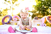 Baby Elaina Cake Smash // LITH, IL